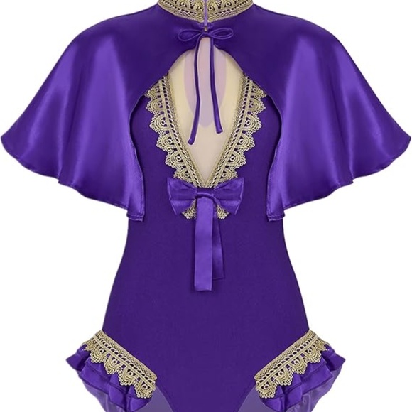 Womens' Anne Wheeler Costume Bodysuit & Cape | Small - Picture 3 of 9